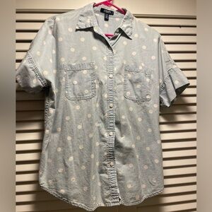 Chaps Denim Button Down Shirt